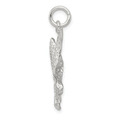 Sterling Silver 925 Eagle Charm with Anti-Tarnish Finish for Men